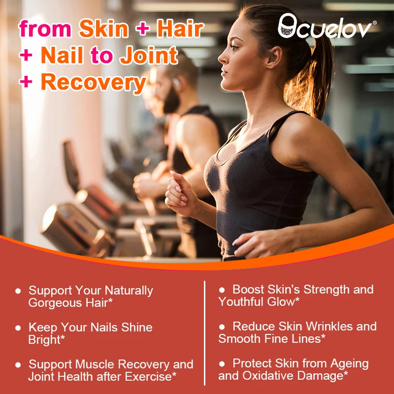 Biotin 10,000 mcg, Supports Healthy Skin/Hair/Nails, Normal Immunity, Cellular Energy Production, 120 Capsules