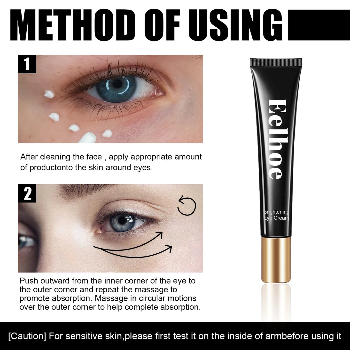 Eye Care Cream Improve Dryness & Dehydration Skin Leaving Skin Around the Eyes Moist, Delicate and Smooth Brightening Eye Cream