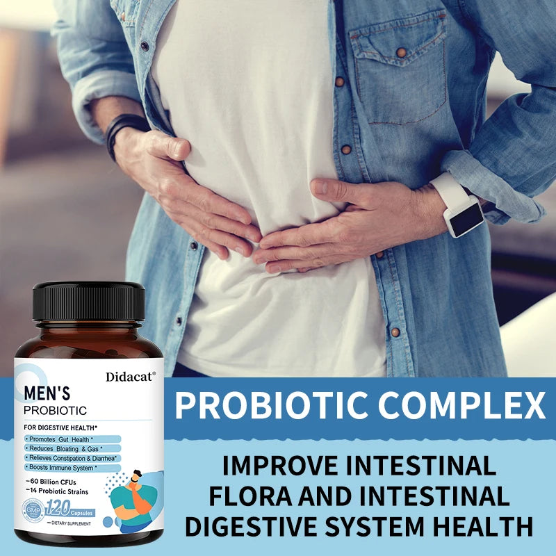Probiotics, Supports Gut Health, Supports Relief of Constipation and Diarrhea, Supports Immune System, 120 Capsules, Women/Men