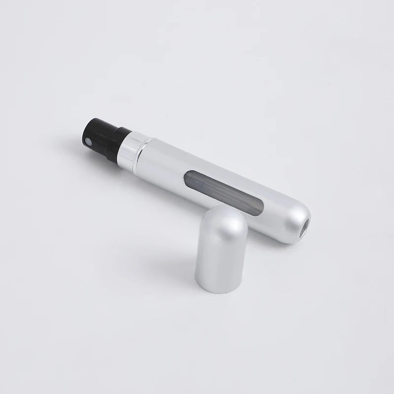 self pump bottom filling spray perfume bottle aluminum perfume bottle bottom pressing direct filling perfume sub bottle reuse