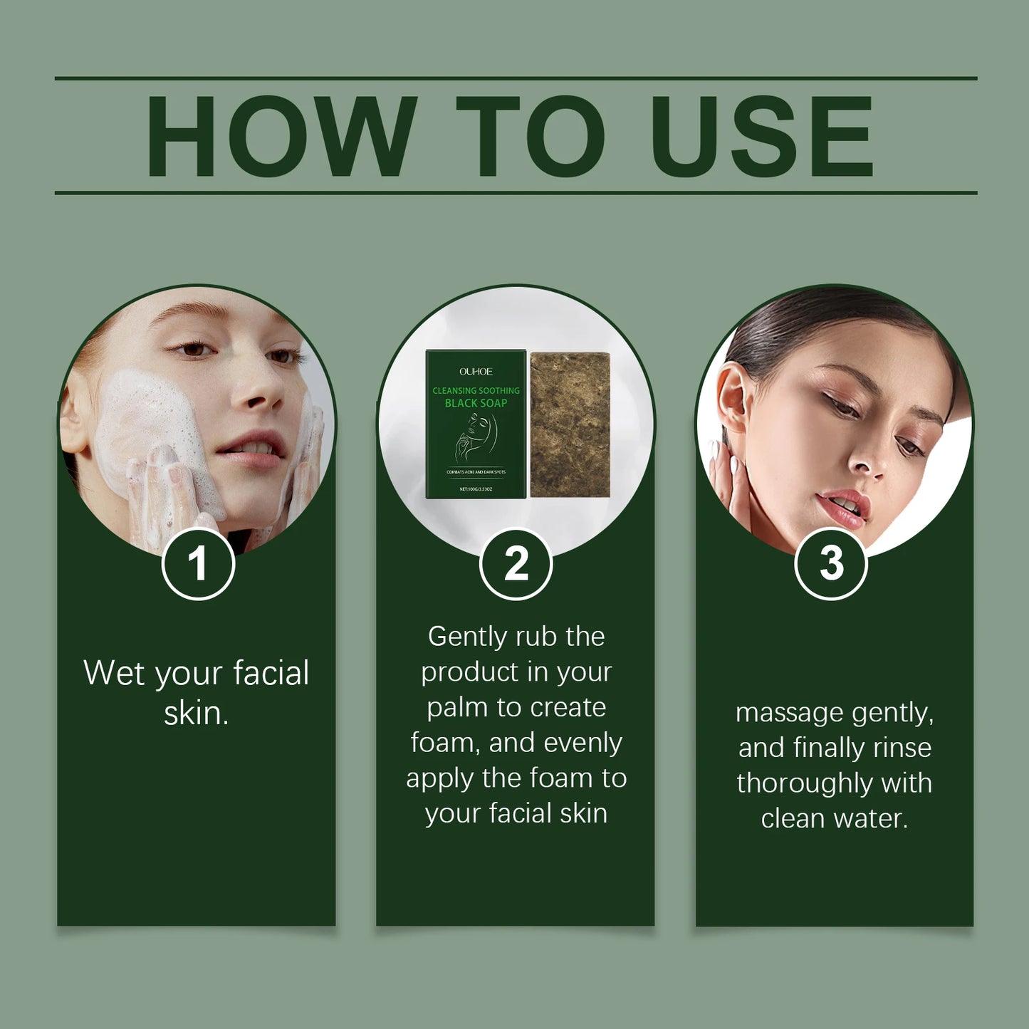 Facial Cleansing Care Soap Gentle Cleansing Elastic Delicate Improves Skin Texture Moisturizing Remove Acne Nourishing Soap