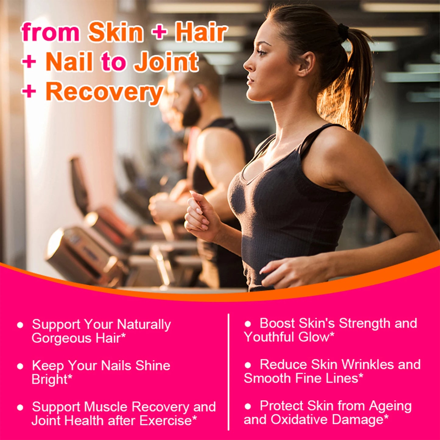 Compound Collagen Capsules - Reduce Wrinkles, Brighten Skin Tone, Whiten Skin - 120 Capsules