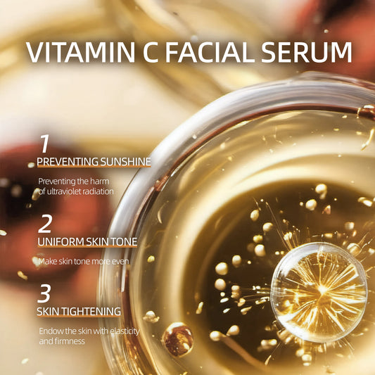 RETINOL & VITAMIN C Serum 2PCS Set Comfortable Mild Texture Suitable for Different Skin Types Morning VC Night VA