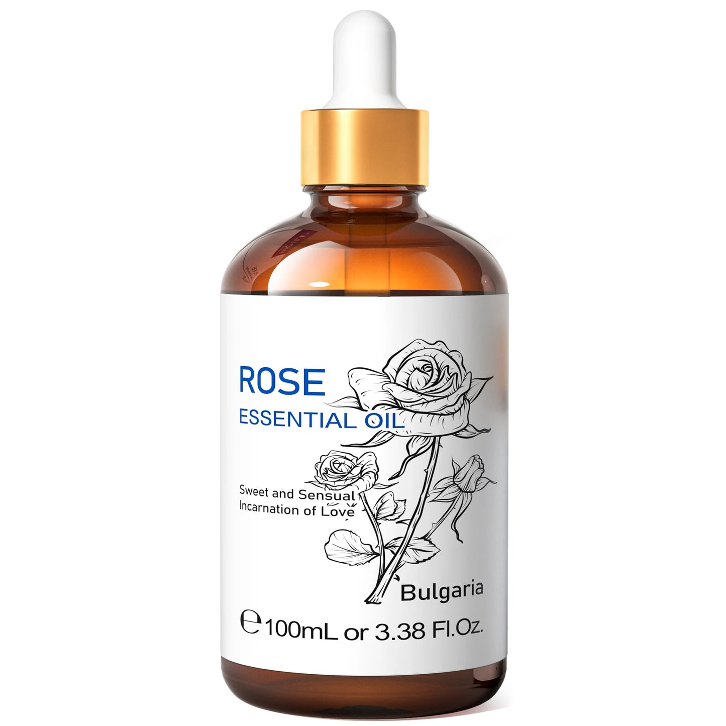 Spearmint Vanilla Rose Cinnamon Lemon Essential Oils,100ML Pure Oil for Diffuser,  Humidifier, Massage Muscle Relief Bath