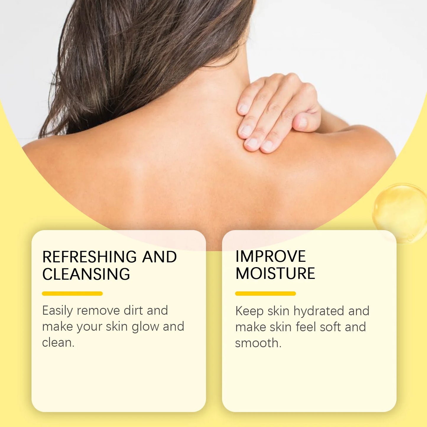 Gold Body Shower Gel Rich Foam Deeply Cleaning Body Dirt Reduce Roughness Brightening Skin Tone Refreshing Body Wash