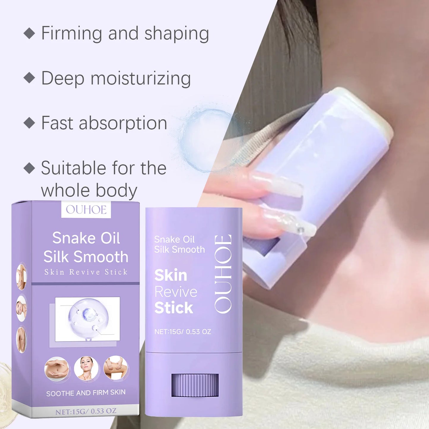 Moisturizing and Body Shaping Stick Moisturizing, Firming, Smooth Skin, Body Curve Beauty, Slimming Body Care Cream Stick