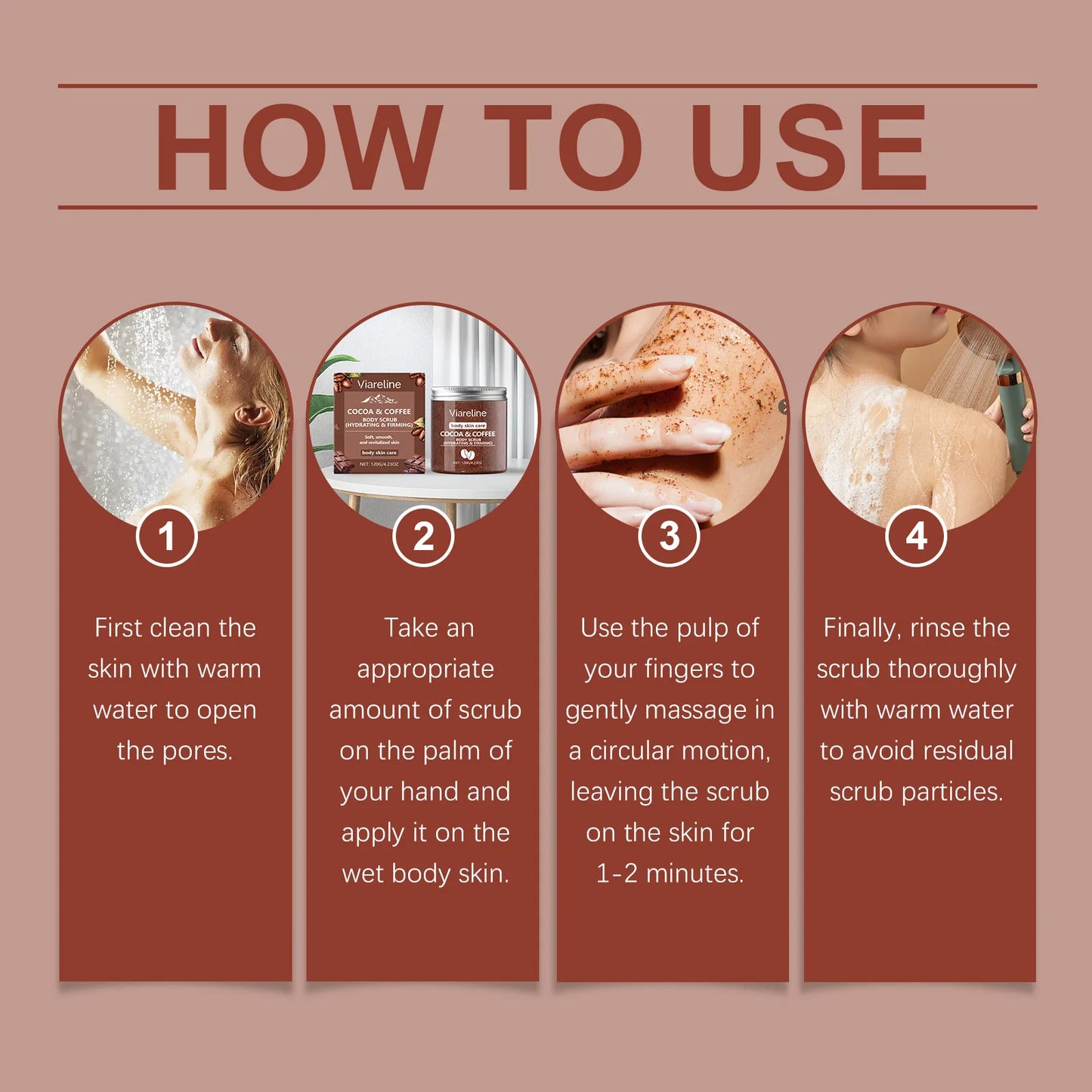 Coffee Body Scrub Cream Moisturizing Body Anti-oxidation Remove Dead Skins Improve Smoothness Soften Skin Scrub Cream