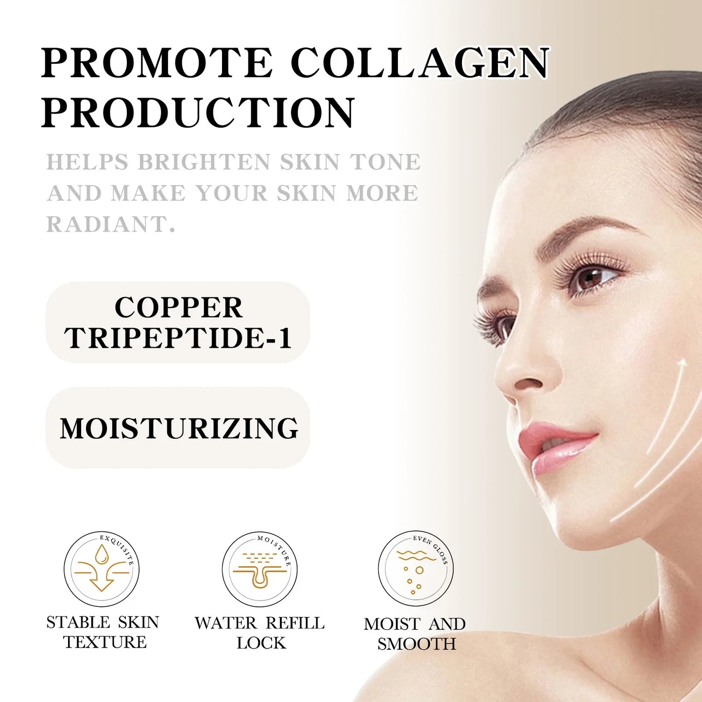 Collagen Facial Serum Anti Aging Wrinkle Remover Shrink Pores Acne Treatment Rice Brightening Face Serum Skin Care Set