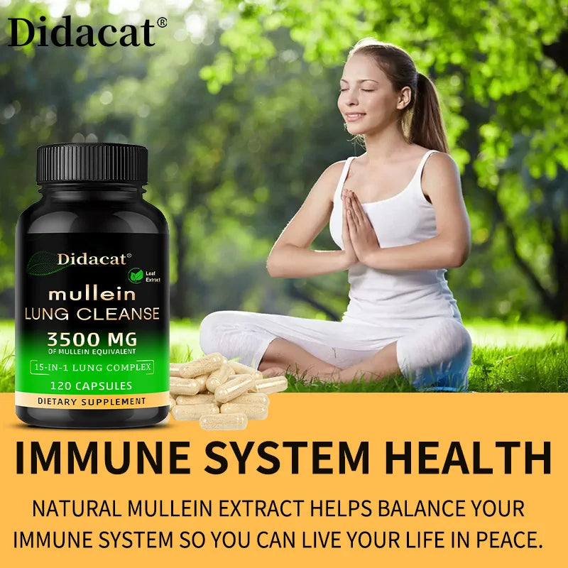 Leaf Extract Supplement 3500MG - Lung Clearing, Lung Health, Helps with Healthy Breathing, Immune System Support