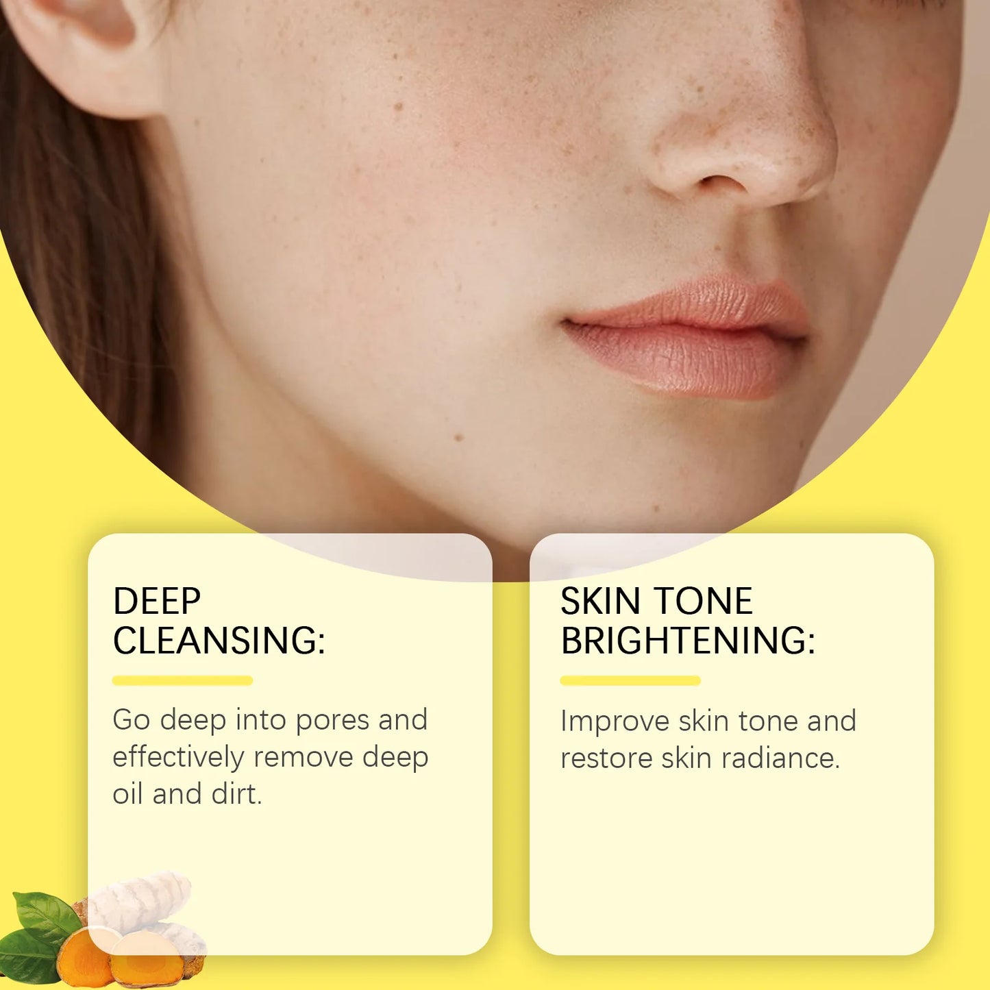 Turmeric Cleansing Skincare Exfoliating Pads, Gentle Formula, Suitable for All Skin Types