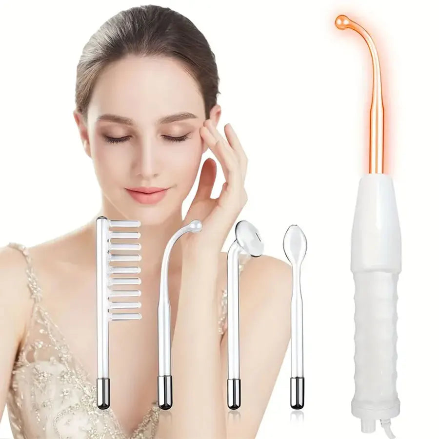 4-in-1 Facial Skin Care stick, High Frequency Facial Massager Facial Skin Care Set Portable skin care tools for family use