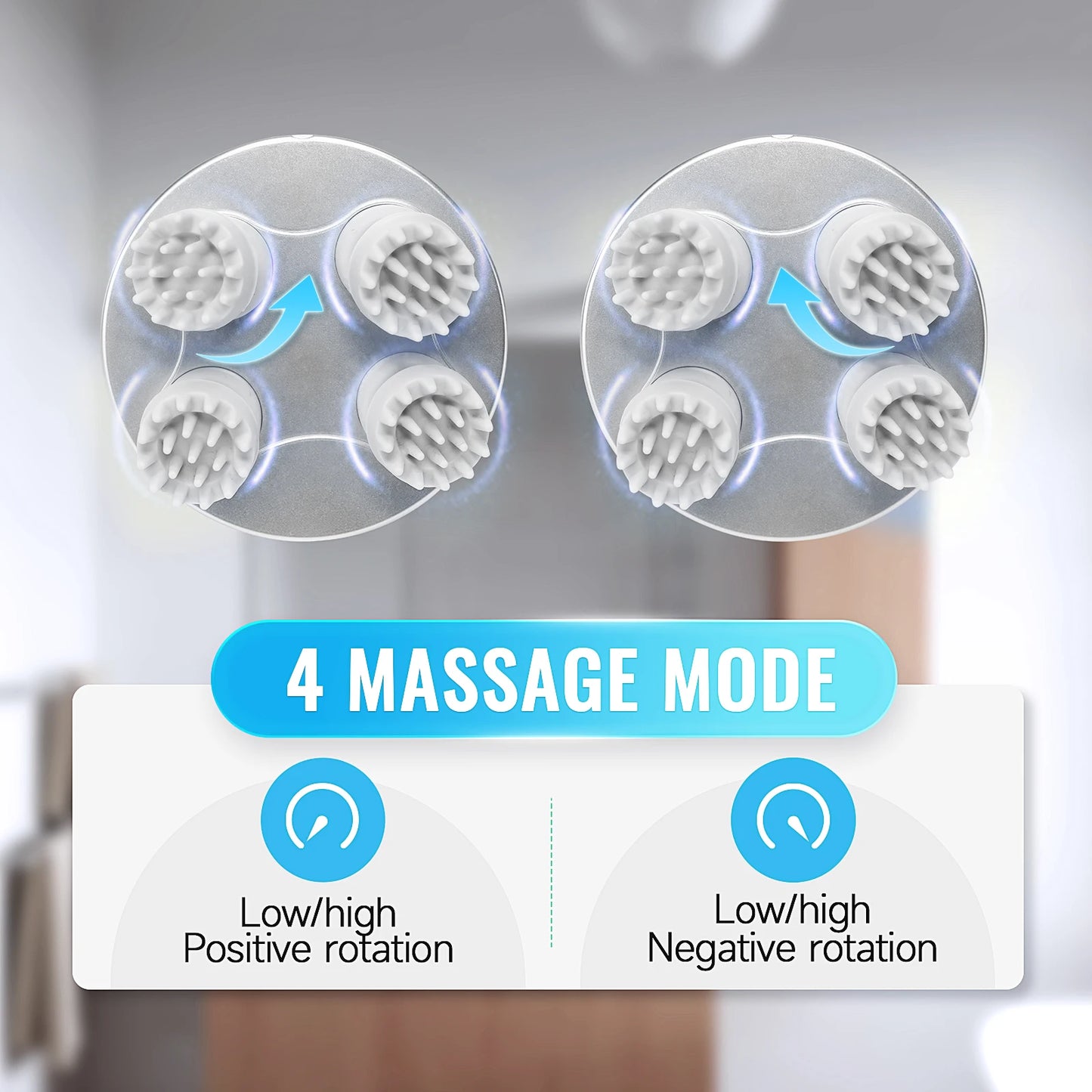 Electric Hair Scalp Massager with Kneading 84 Massage Node, Handheld Scratcher Massager for Hair Growth, Deep Clean,Stress Relax