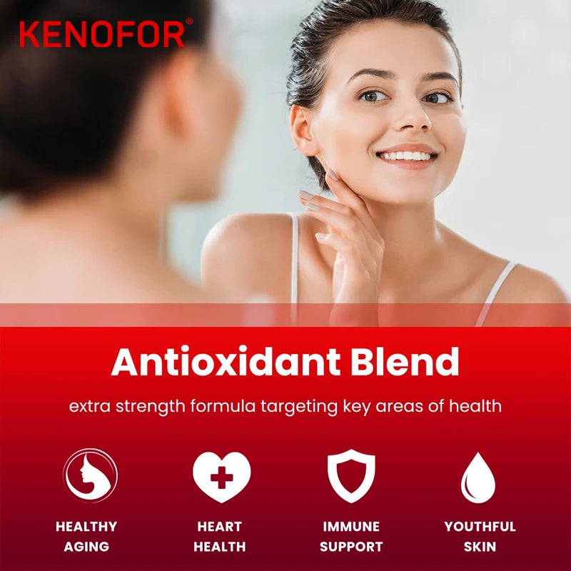 Resveratrol Grape Seed Extract Supplement Supports Skin Health Overall Health And Metabolism Antioxidant 120 Capsules