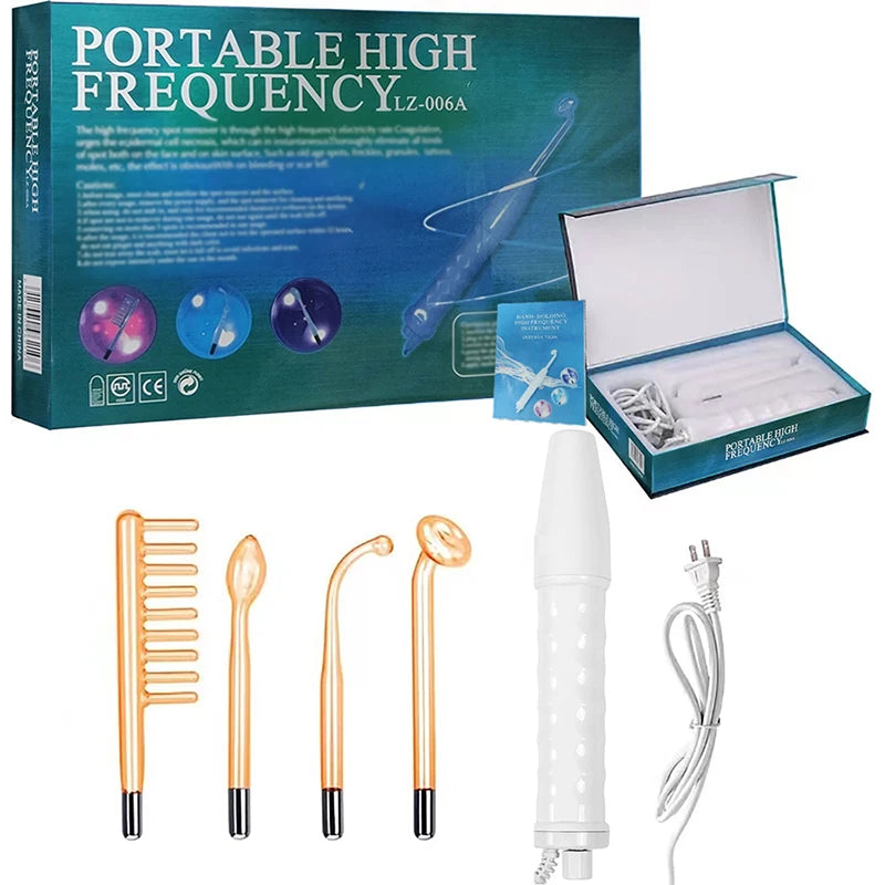 4-in-1 Facial Skin Care stick, High Frequency Facial Massager Facial Skin Care Set Portable skin care tools for family use