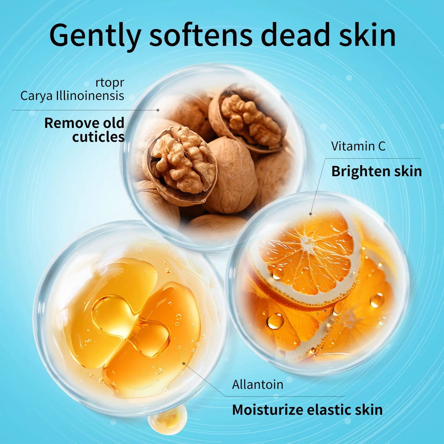 Vitamin C Walnut Scrub Deep Cleansing Soft Cuticle Body Bath Scrub Nicotinamide Brightening and Whitening Bath Products