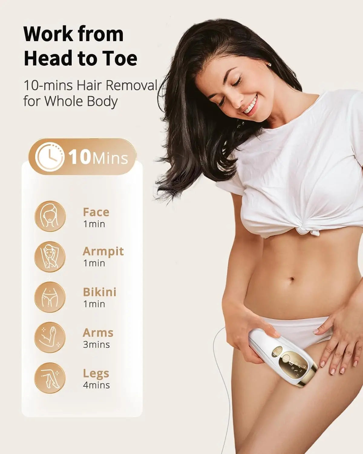 Hair Removal Unlimited Flashes 9 Gears Laser Ice-Cooling Painless Electric Depilator For Men Women Body Bikinis intimate