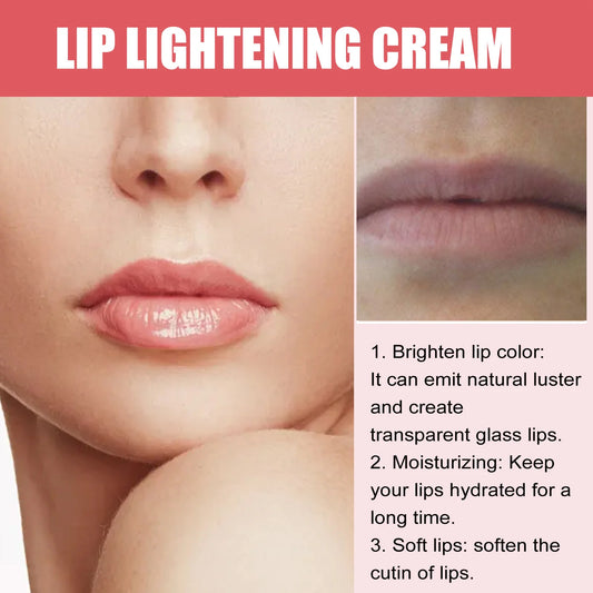 Lip Care Cream Black Dark Smoke Lip Removal Moisturizing Nourish Brighten Fade Lips Line Bleach Anti Crack Lip Lightening Cream