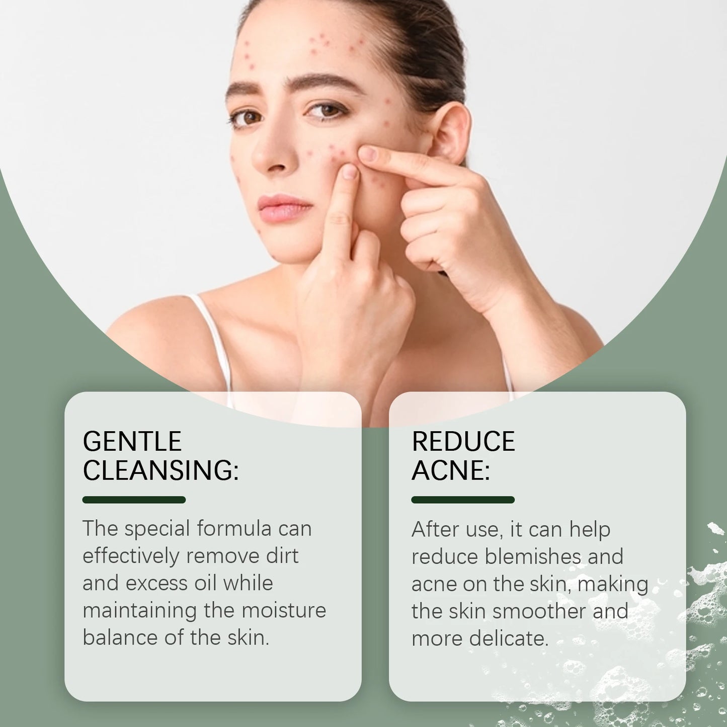 Facial Cleansing Care Soap Gentle Cleansing Elastic Delicate Improves Skin Texture Moisturizing Remove Acne Nourishing Soap