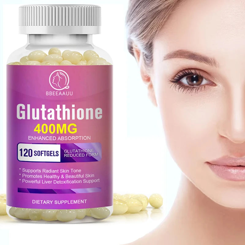 Glutathione Capsules Support Skin Whitening Improve Dullness Anti-wrinkle and Anti-aging Detox Liver Health