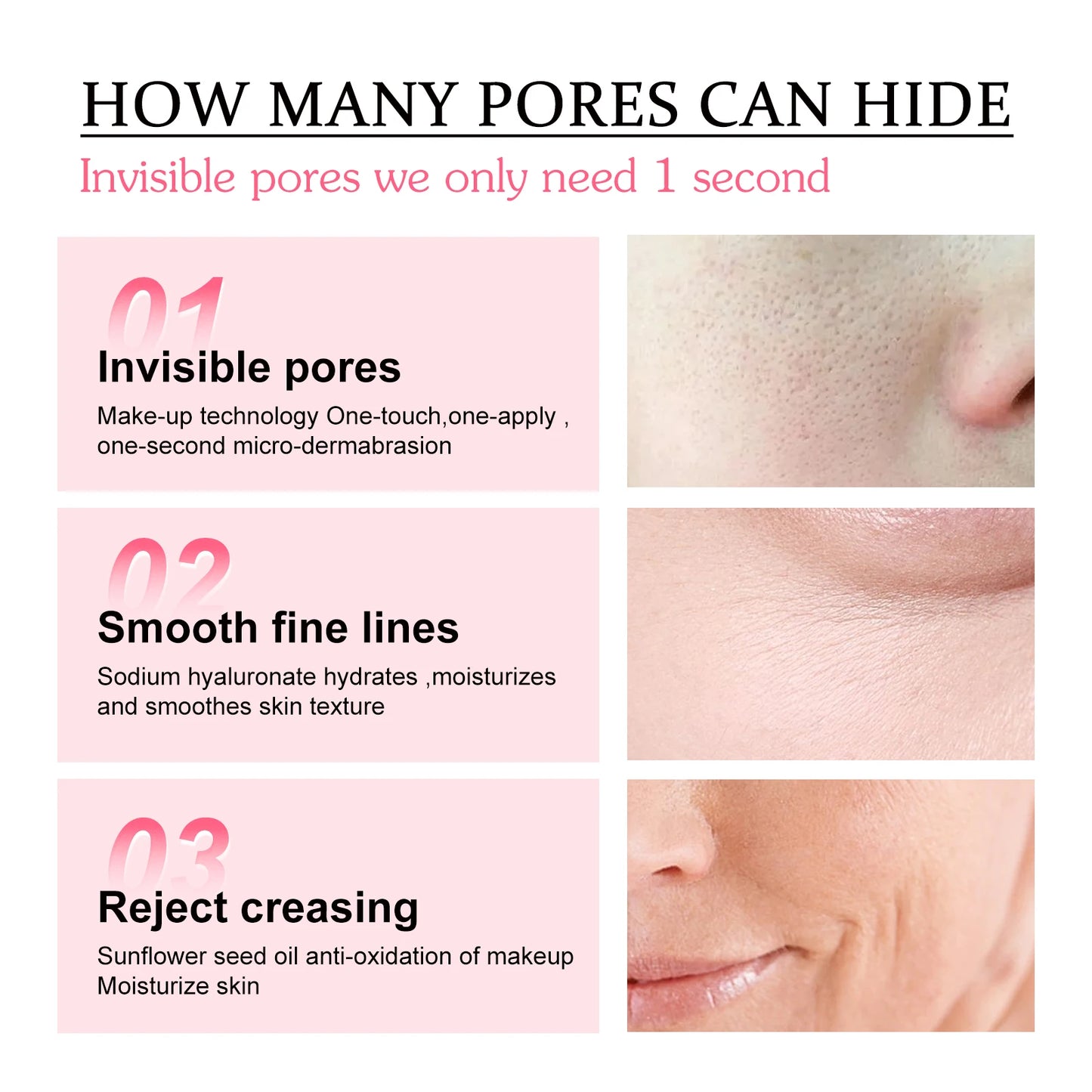 New Magical Pore Eraser Beauty Personal Care Waterproof Face Primer Stick for Mature Skin Matte Face Invisible Pore Primer Stick