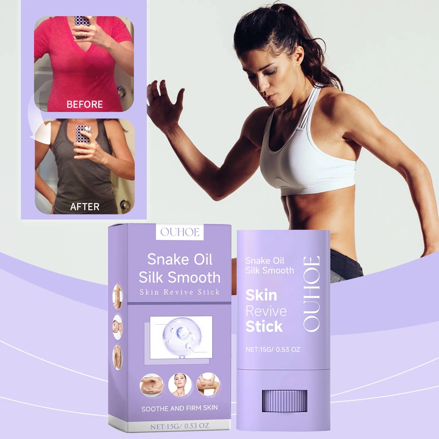 Moisturizing and Body Shaping Stick Moisturizing, Firming, Smooth Skin, Body Curve Beauty, Slimming Body Care Cream Stick